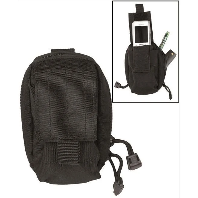 Mil-Tec - Gepolsterte Gürteltasche // Schwarz