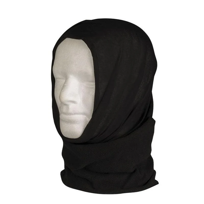 Mil-Tec - Multifunktionale Fleece-Kopfbedeckung // Schwarz