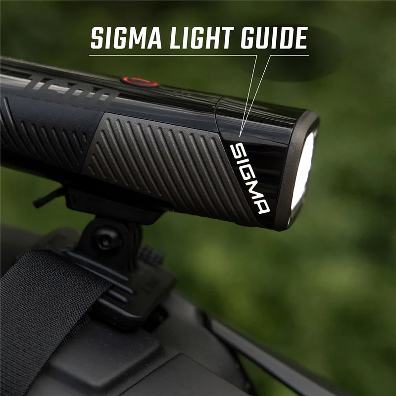 Sigma schwarz, mit Universalhalterung LED-Helmleuchte SIGMA Buster 1600 HL