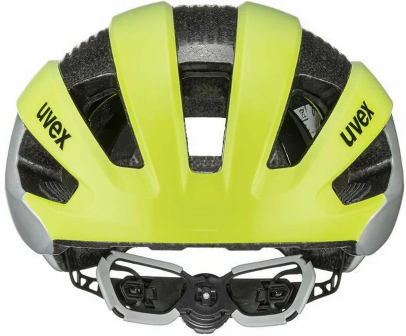 Uvex Rise CC Tocsen Rennrad-Helm neon yellow - silver matt