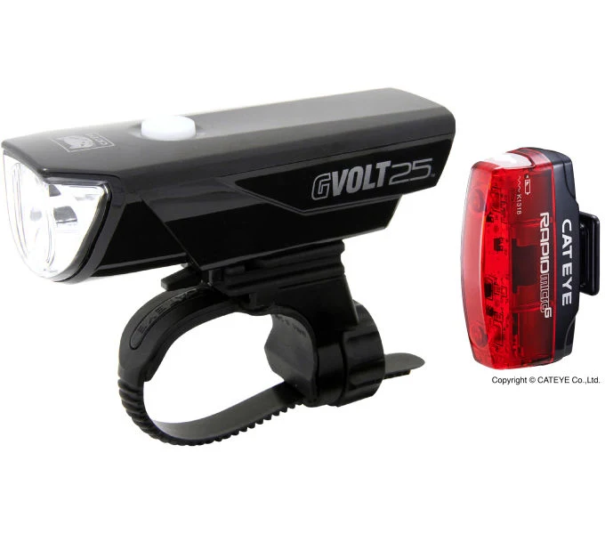 CATEYE Beleuchtungskit GVolt GVolt 25 RC Kit HL-EL360GRC Rapid Micro G TL-LD620G