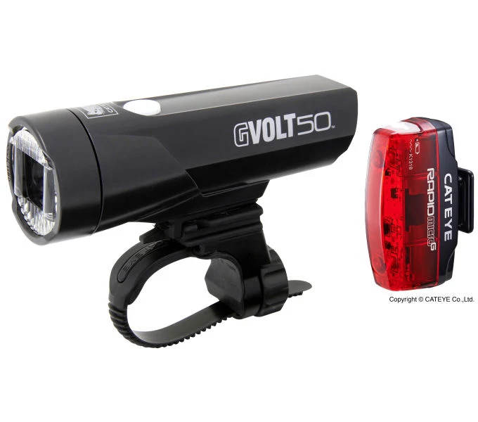 CATEYE Beleuchtungskit GVolt GVolt 50 Kit HL-EL550GRC + Rapid Micro G TL-LD620G