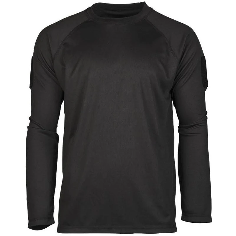 Mil-Tec - Tactical Quick Dry Langarm-T-Shirt // Schwarz