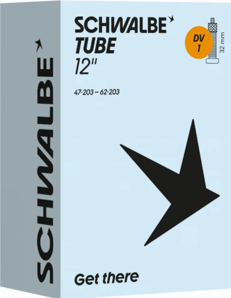 Schwalbe Standard Schlauch 12" NR. 1 schwarz ETRTO 47/62-203