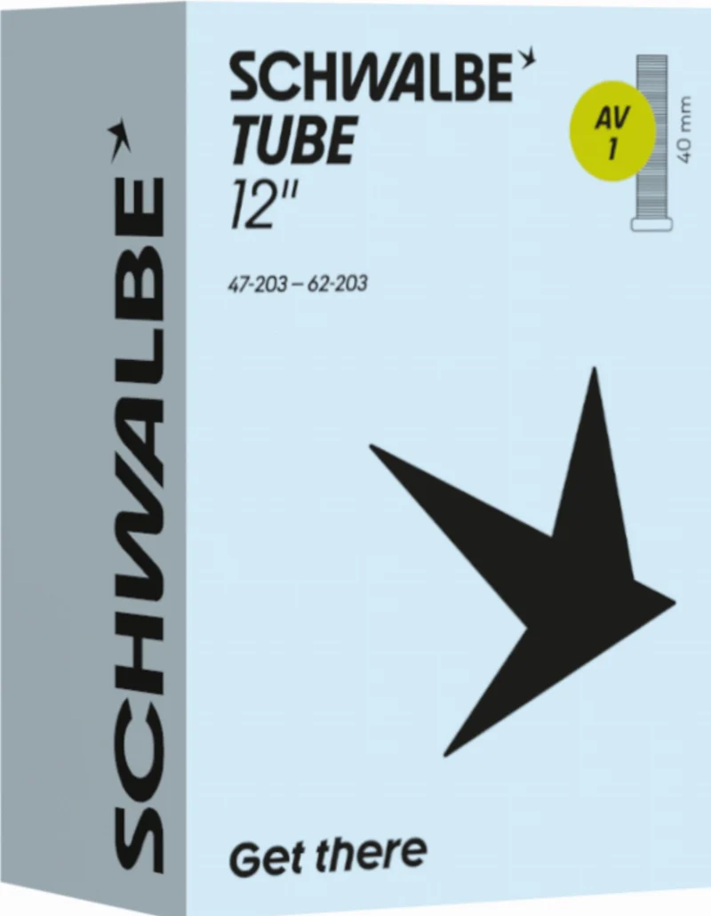 Schwalbe Standard Schlauch 12" NR. 1 schwarz ETRTO 47/62-203