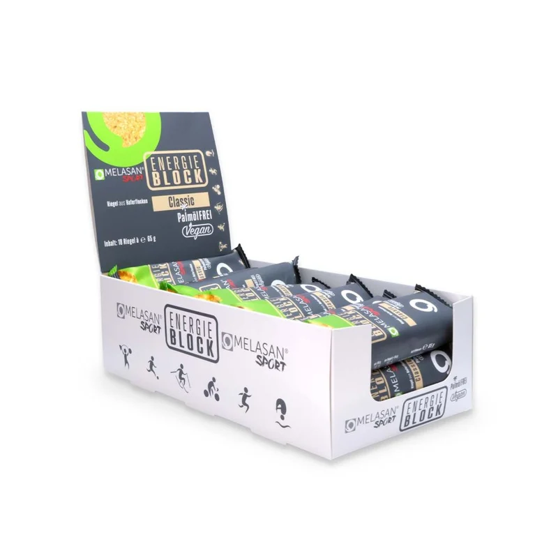 Melasan Energieblock Classic 18 x Haferflockenriegel