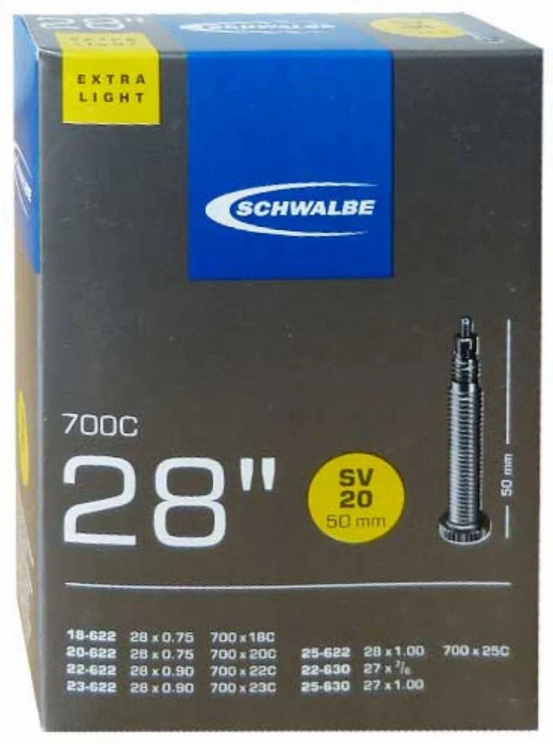 Schwalbe Nr. 20 Extralight Schlauch 28''