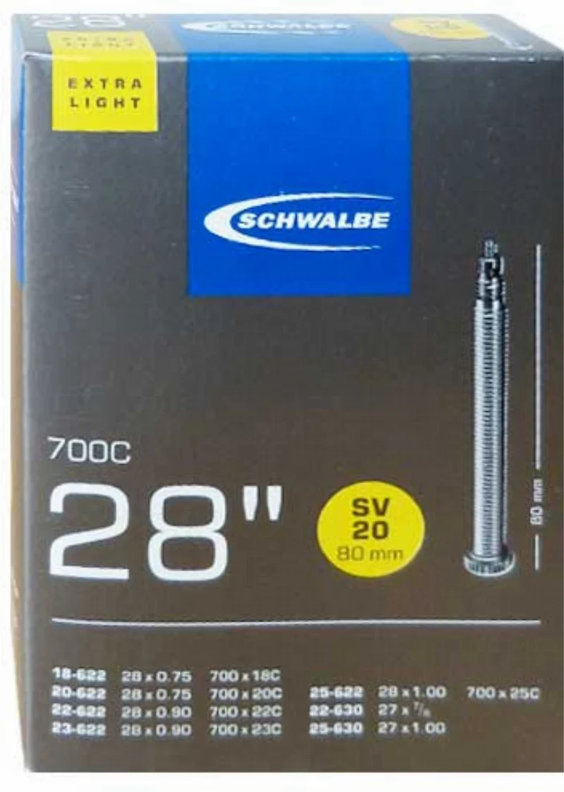 Schwalbe Nr. 20 Extralight Schlauch 28''