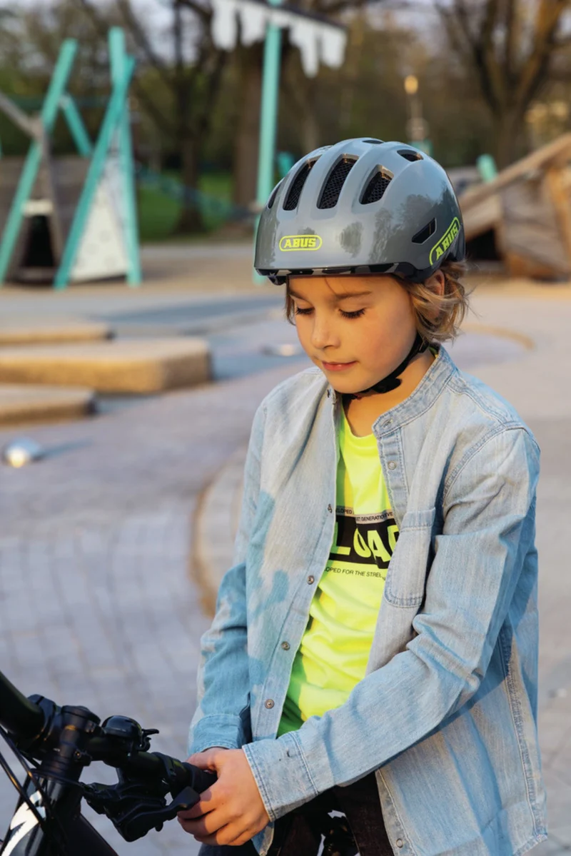 Abus Smiley 3.0 Ace LED Kinder-Helm pure aqua
