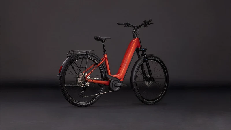 Cube Nuride Hybrid Pro 800 Wh E-Bike Easy Entry 28" chilli´n´black