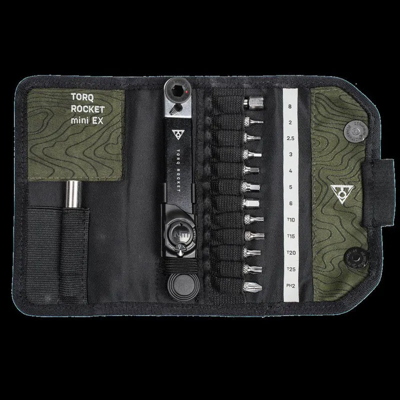 Topeak Torq Rocket mini EX, Kompakte Ratsche mit optionaler Drehmomentfunktion