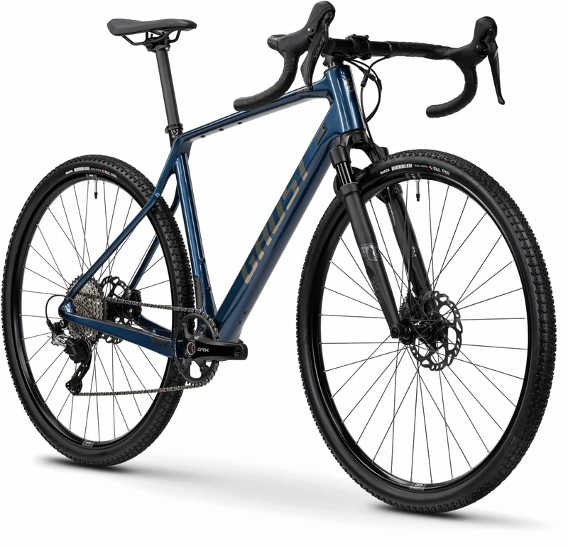 Ghost Asket CF Full Party Gravelbike Diamant 28" metallic dark blue/carbon showing - glossy