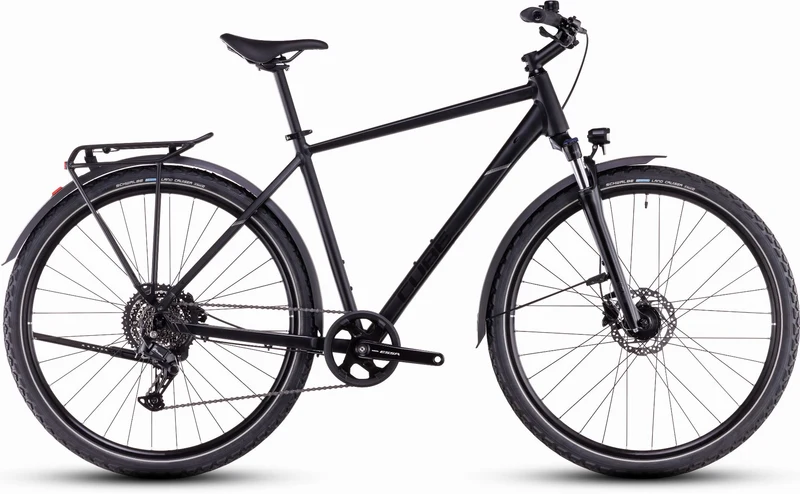 Cube Nature One Allroad Trekkingrad Diamant 28" black´n´black