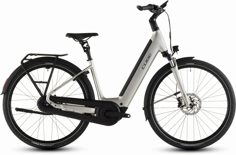 Cube Supreme RT Hybrid Comfort EXC 600 Wh E-Bike Easy Entry champagne´n´grey