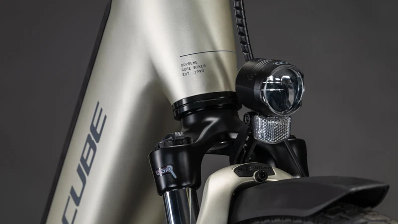 Cube Supreme RT Hybrid Comfort EXC 600 Wh E-Bike Easy Entry champagne´n´grey