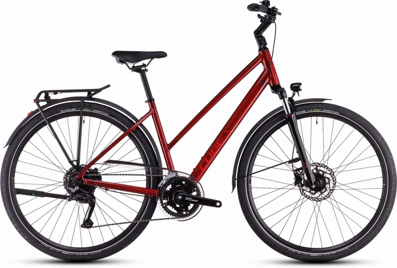Cube Touring Pro Trekkingrad Trapeze 28" maroon´n´pearl