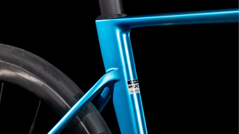 Cube Litening Air C:68X SLX Rennrad Diamant 28" chromeblue´n´carbon