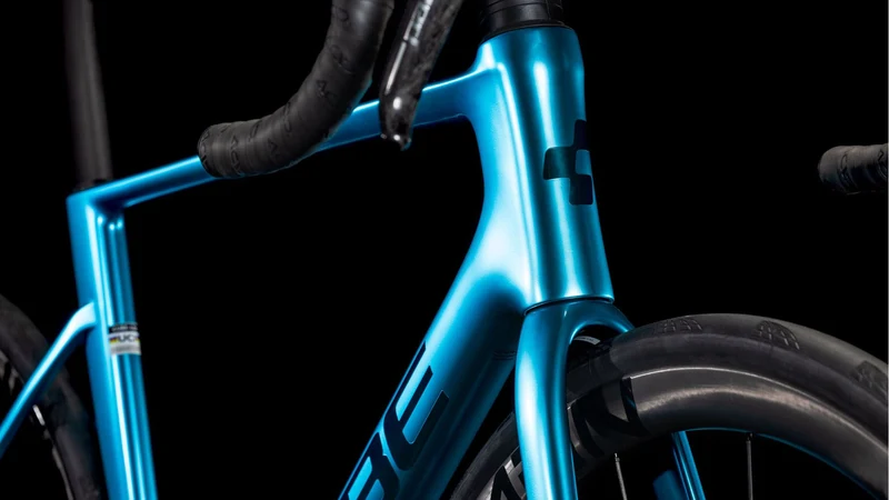 Cube Litening Air C:68X SLX Rennrad Diamant 28" chromeblue´n´carbon