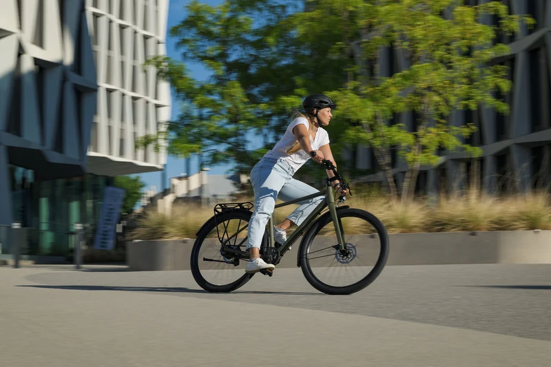 Cube Hyde Pro Cityrad Diamant 28" dustyolive´n´gold