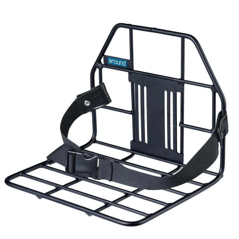 Mijnenpieper schwarz, ohne Halter, Aluminium VR-Gepäckträger Front Carrier Around