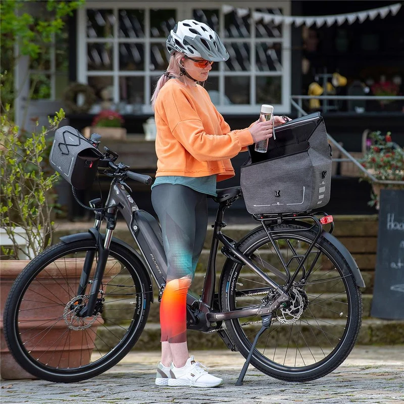 Klick-fix schwarz, Lenkermontage, inkl. Gurtband Gepäckträger KLICKfix Vario Rack Sport