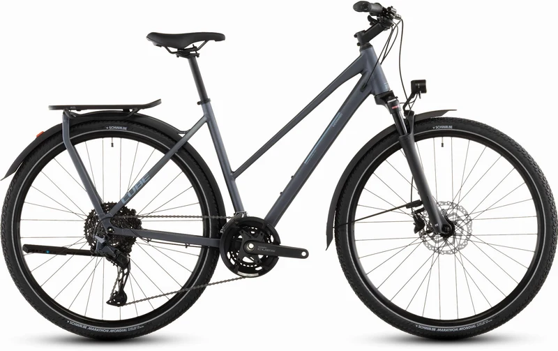 Cube Kathmandu EXC Trekkingrad Trapeze 28" metallicgrey´n´chrome