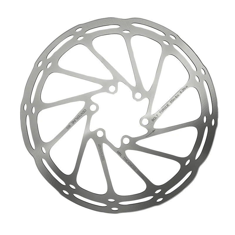 Sram Ø180mm, schwarz, abgerundet, CenterLock Bremsscheibe SRAM Centerline A2