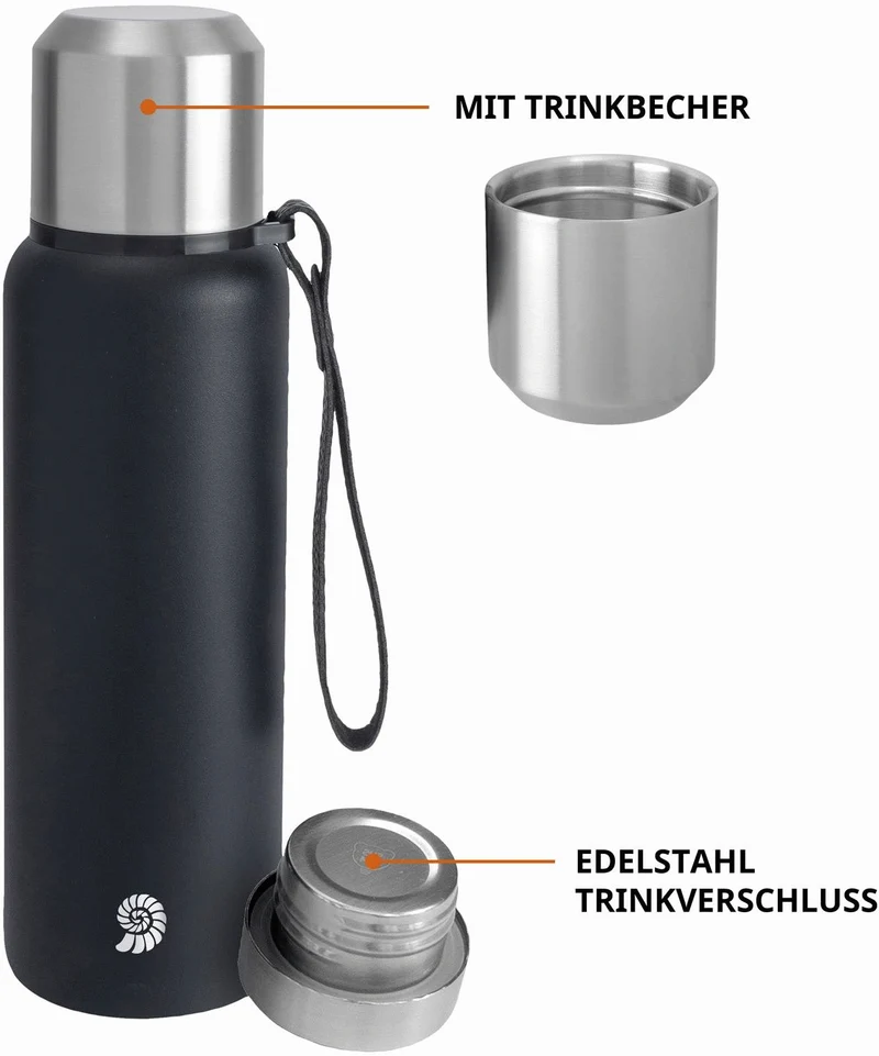 Isolierflasche 'PureSteel'