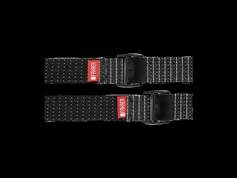 Fahrer 2 Stück ,schwarz, reflektierend Spanngurt Fahrer Mini Strap RE - XL