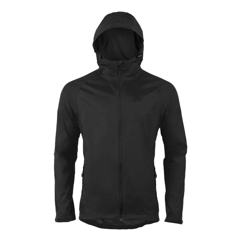 Highlander - Stow & Go Wasserdichte Regenjacke für Herren // Schwarz