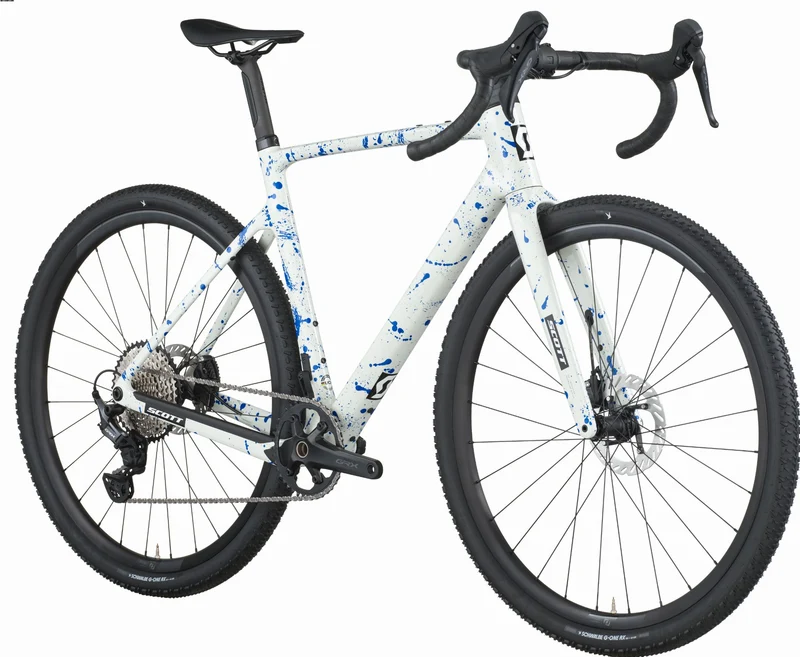 Scott Addict Gravelbike 30 Diamant 28" white/splatter blue