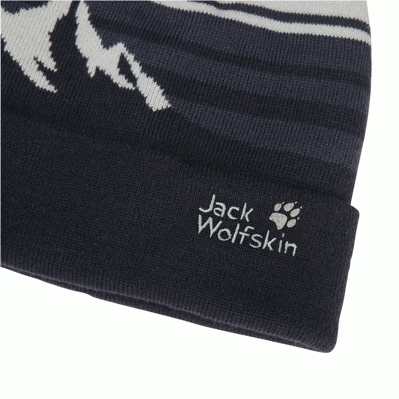 STRIPY POMPOM BEANIE K