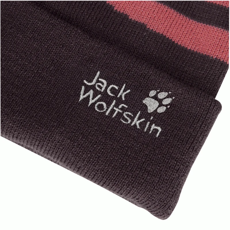 STRIPY POMPOM BEANIE K