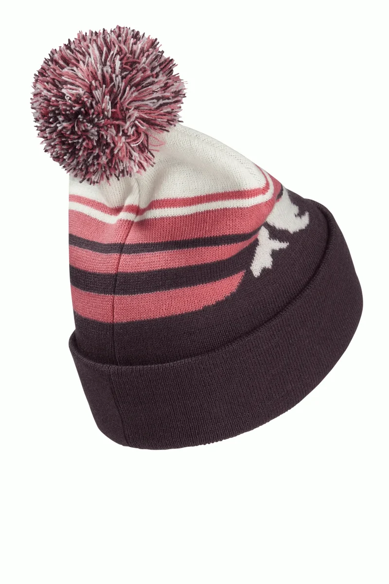 STRIPY POMPOM BEANIE K