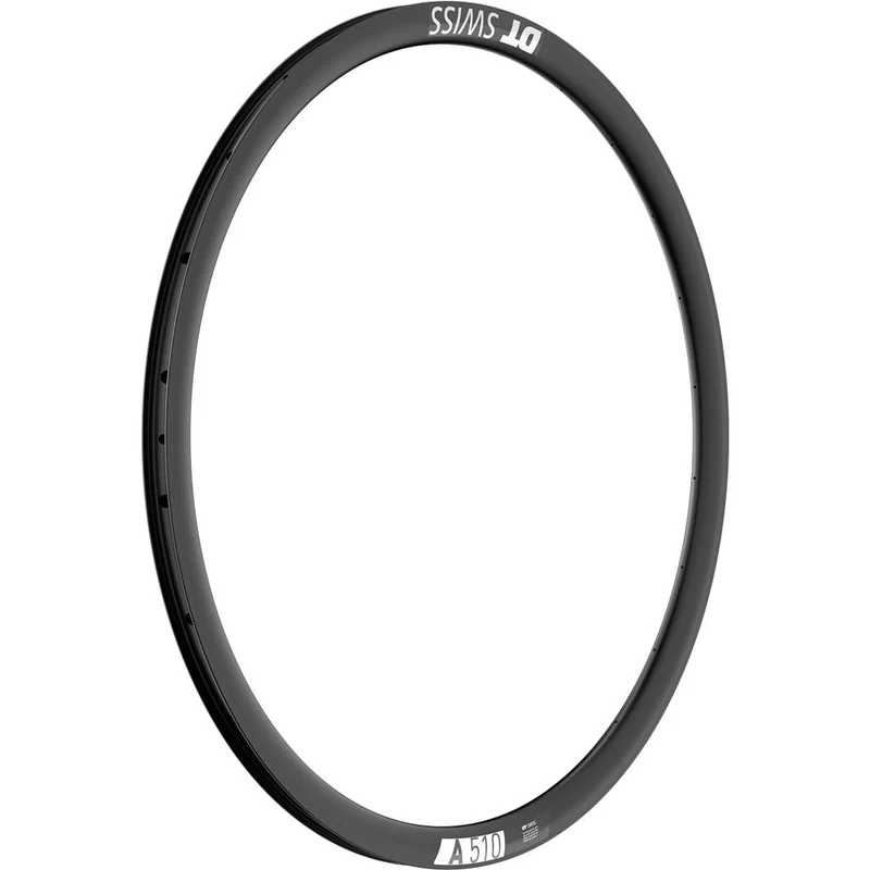 DT Swiss 28", schwarz, 28 Loch, 622-20, VL 6,5mm Felge DT Swiss A 510 DB