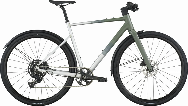Scott Metrix 30 EQ Fitnessbike Diamant 28" alloy silver/wenge green