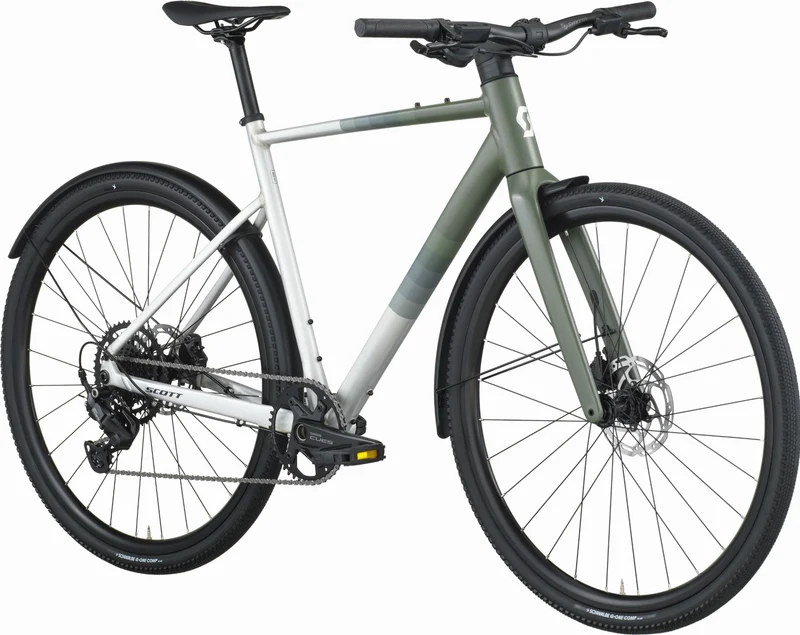 Scott Metrix 30 EQ Fitnessbike Diamant 28" alloy silver/wenge green