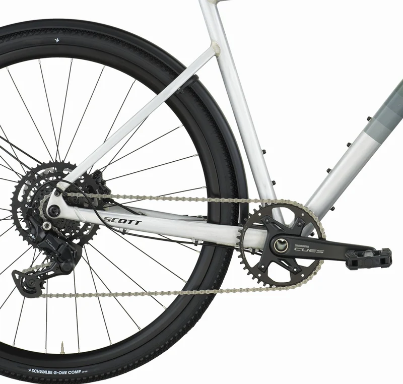 Scott Metrix 30 EQ Fitnessbike Diamant 28" alloy silver/wenge green