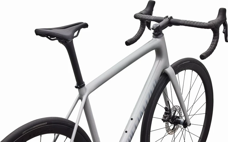 Specialized Aethos 2 Expert DI2 Rennrad Diamant 28" Gloss Dolomite Metallic / Blue Pearl Over Shadow Silver