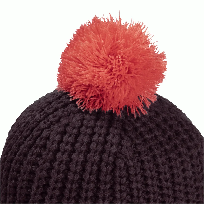 POMPOM BADGE BEANIE K