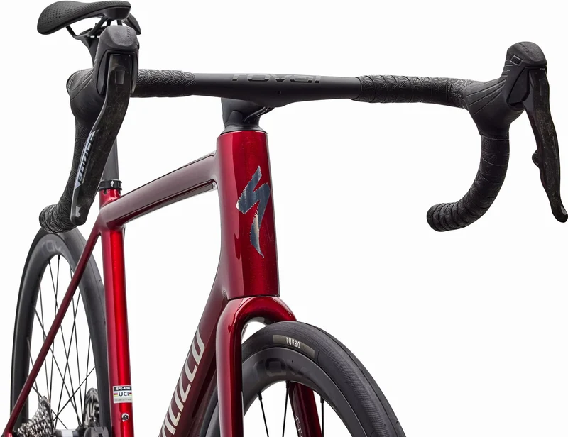 Specialized Aethos 2 Pro AXS Rennrad Diamant 28" Gloss Red Sky/Chrome