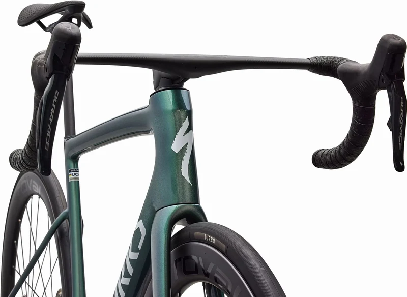 Specialized S-Works Tarmac SL8 DI2 Rennrad Diamant 28" Gloss Premium Fjord Metallic/White Metallic Silver