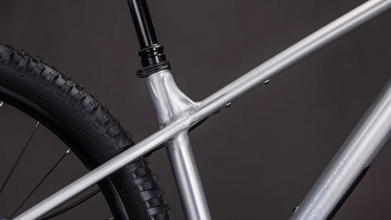 Cube Reaction TM One MTB-Hardtail Diamant rawmetal´n´blue