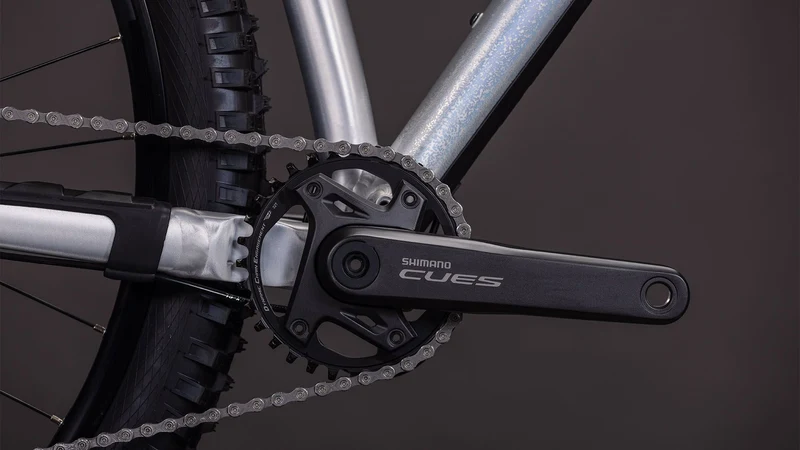 Cube Reaction TM One MTB-Hardtail Diamant rawmetal´n´blue