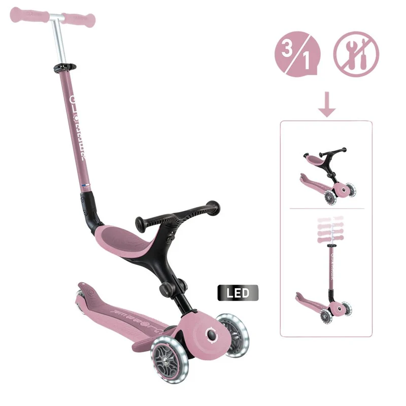 Globber beere, 120/80mm, mit Leuchtrollen Scooter Globber Go-Up Active Lights Eco