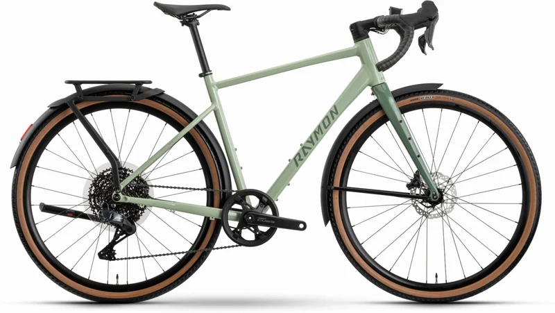 Raymon Territ Auto Street Gravelbike Diamant 28" salviagreen/sagegreen