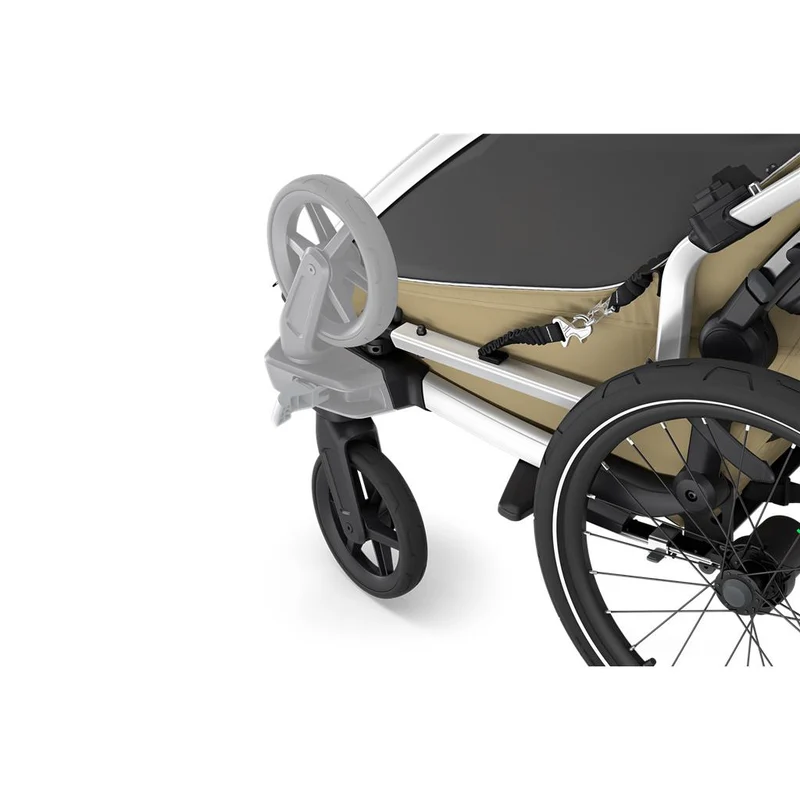 Thule Double, Faded Khaki Kinderanhänger Thule Chariot Cross 2