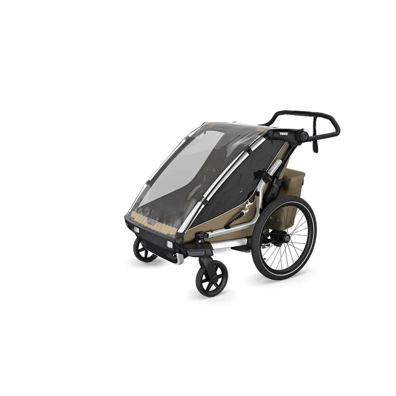 Thule Double, Faded Khaki Kinderanhänger Thule Chariot Cross 2