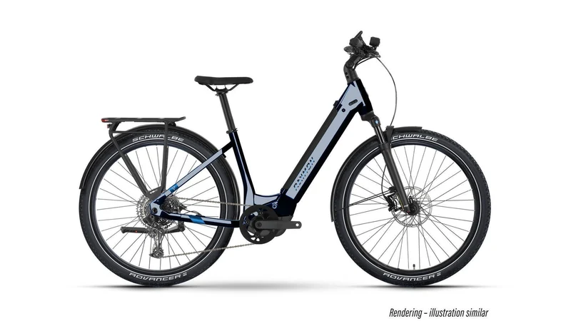 Raymon Tourray 720 Wh E-Bike Wave 27,5" nebular blue/chrome