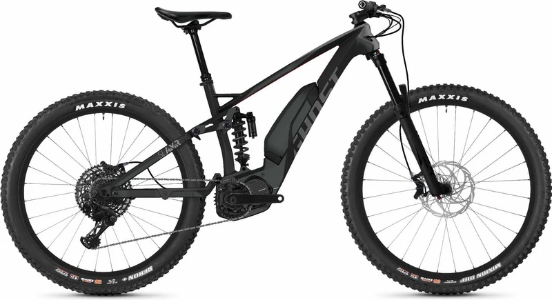 Ghost Hybride SLAMR S8.7+ LC E-Bike 29" titanium gray / microchip gray / riot red